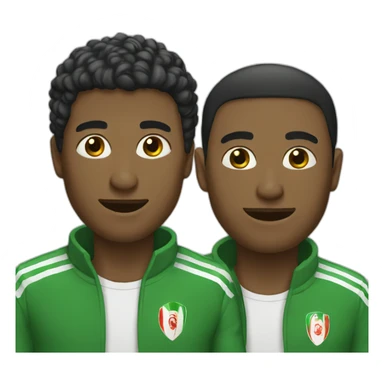 A guy and tichort algeria sticker