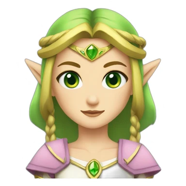 Green-eyes-princess-zelda sticker