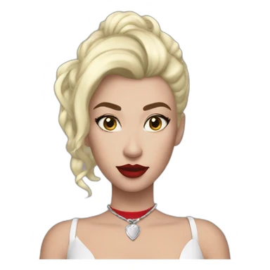 Harley queen peau blanche sticker