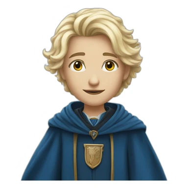 Young wizard blond Ravenclaw sticker