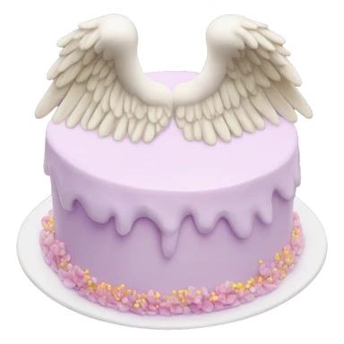 angel wings cake sticker
