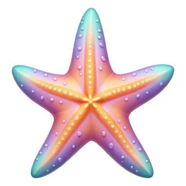 Pastel starfish  sticker