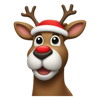 Red Nosed Reindeer sticker