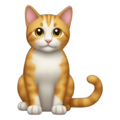 cat-as-uppercase-letter sticker