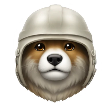 bever met helm sticker