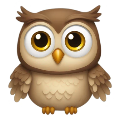 Happy owl sticker