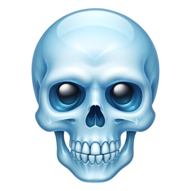 Tête de mort gelé sticker