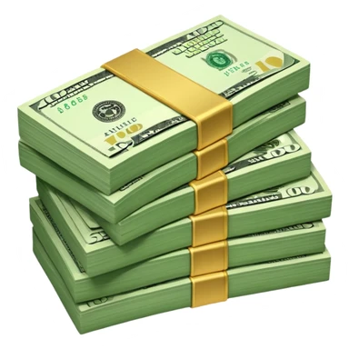 1 stack of dolars sticker