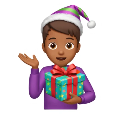 Kid shaking wrapped present






























 sticker