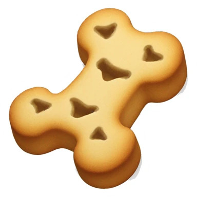a bone-shaped dog biscuit sticker