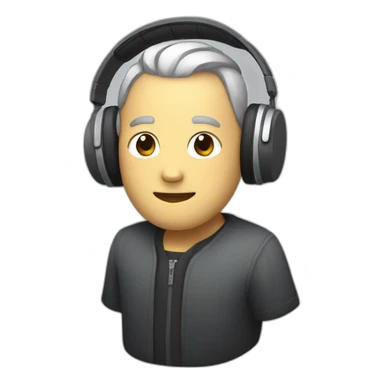 Toji with headphones  sticker