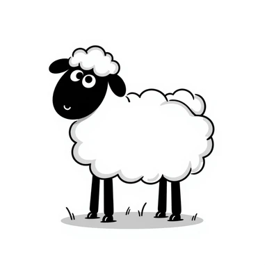 Sheep sticker