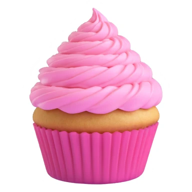 cupcake with pink icing sticker