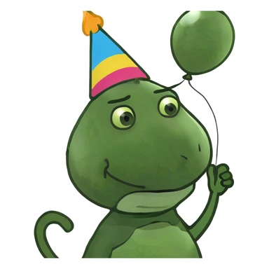 Old lady birthday  sticker