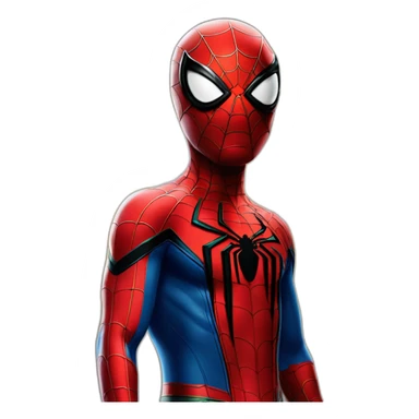 spider-man with christmas  sticker