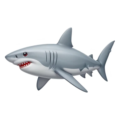 Shark wearing red shoes sticker