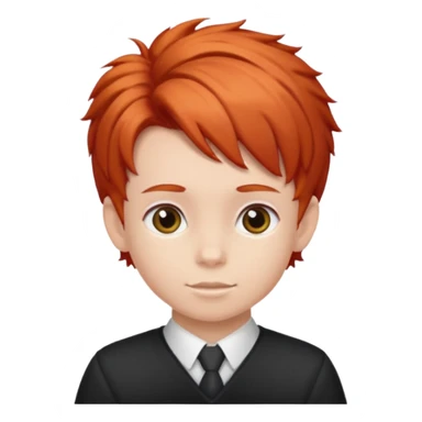 red kid with Bouffant sticker