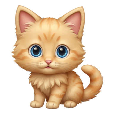 blonde kitten sticker