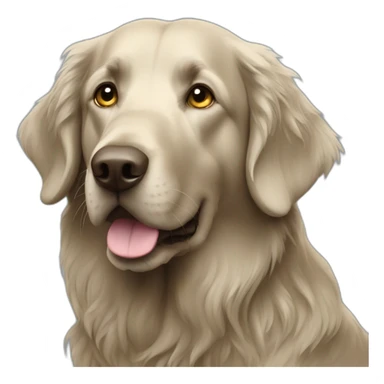 flat coated retriever sticker