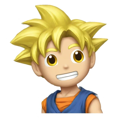 Goku with money sticker