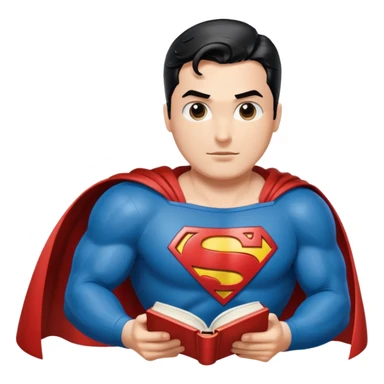 A book with Superman comics sticker