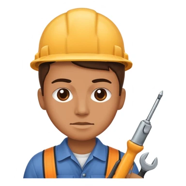 person Repairing a tool sticker