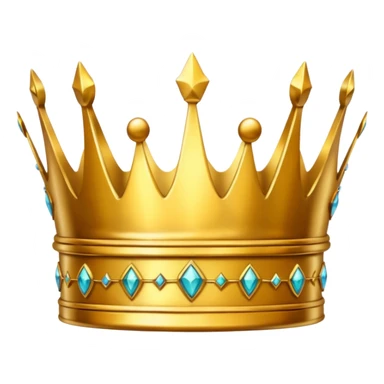 golden crown that has a crack down the middle sticker