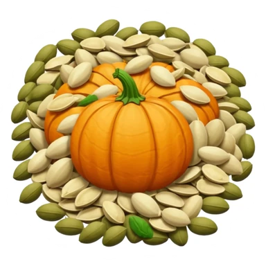 pile of pumpkin seeds sticker