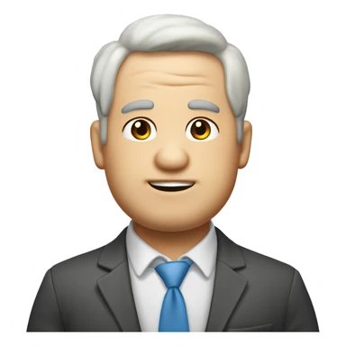 creame un emoji de un varon de 25 años casi gordito de piel blanca y con cabello rulo un poco ge  sticker