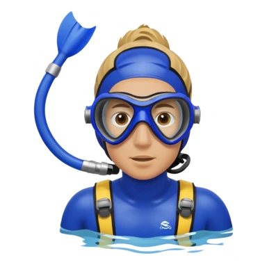 diver snorkel sticker