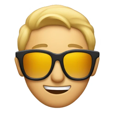 Sunglasses emoji with you he sticking out sticker