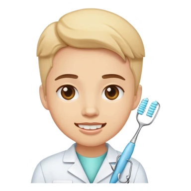 cute dentist sticker