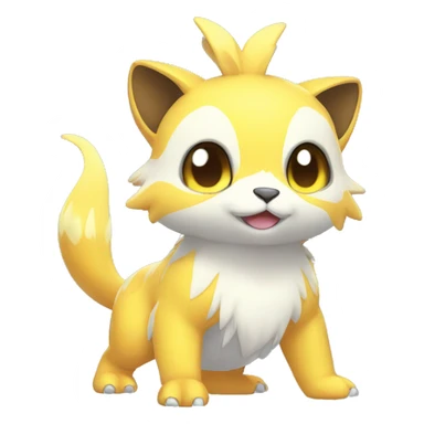 Cute cool shiny colorful animal hybrid Fakemon full body sticker