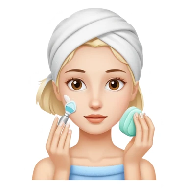 Skincare girl sticker