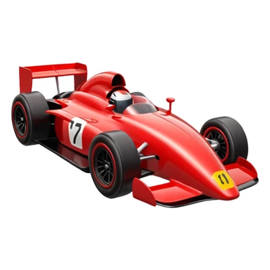 F1 stylized as race car sticker