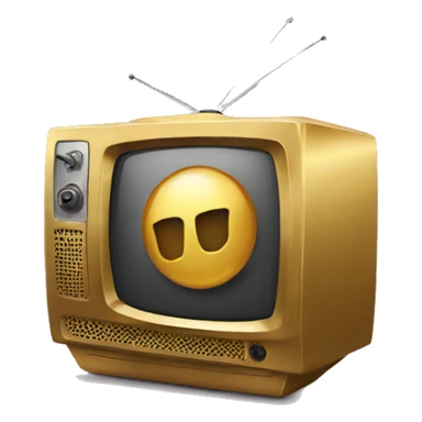 gold tv sticker