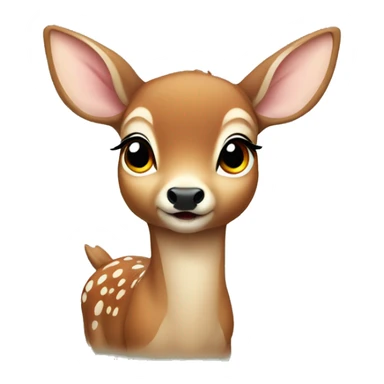 a baby deer sticker