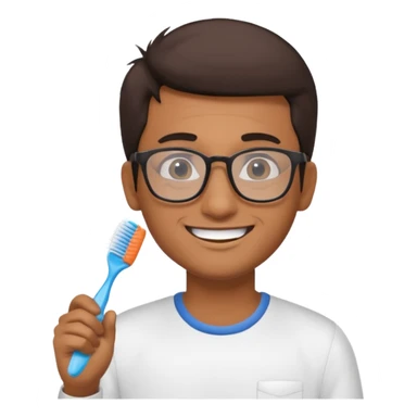 a guy thats from India and has tooth brush hair and looks like a nerd sticker