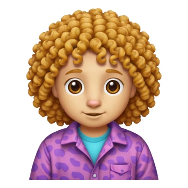 curly animal with shirt sticker