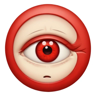 tired eye sticker