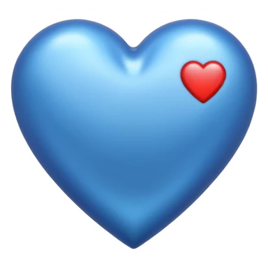 Blue heart with measuring scale sticker