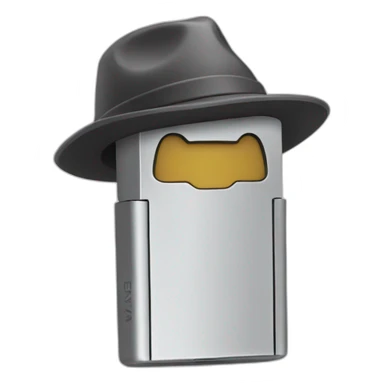 usb stick with hat sticker