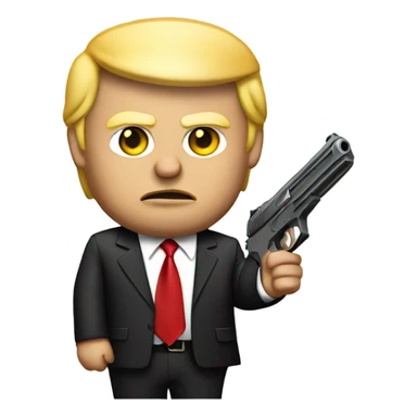Trump with a gun sticker