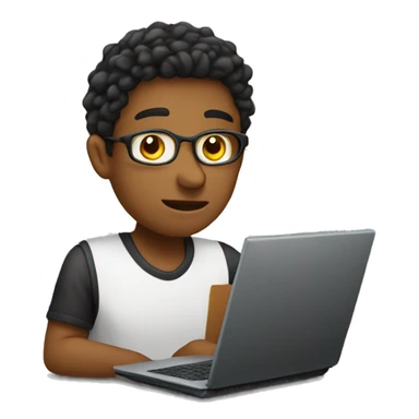 Typical student on computer since major sticker