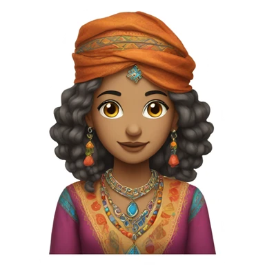 moroccan girl sticker