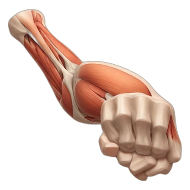arm muscle anatomy sticker
