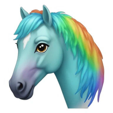 rainbow-horse sticker