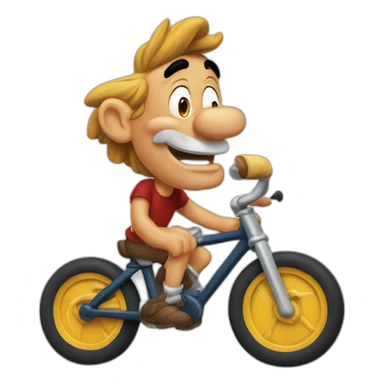 Astérix sur un loup  sticker