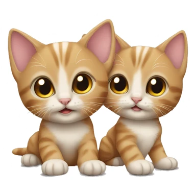 two kittens sticker