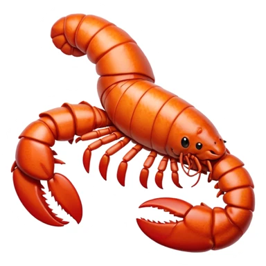 White lobster tail sticker